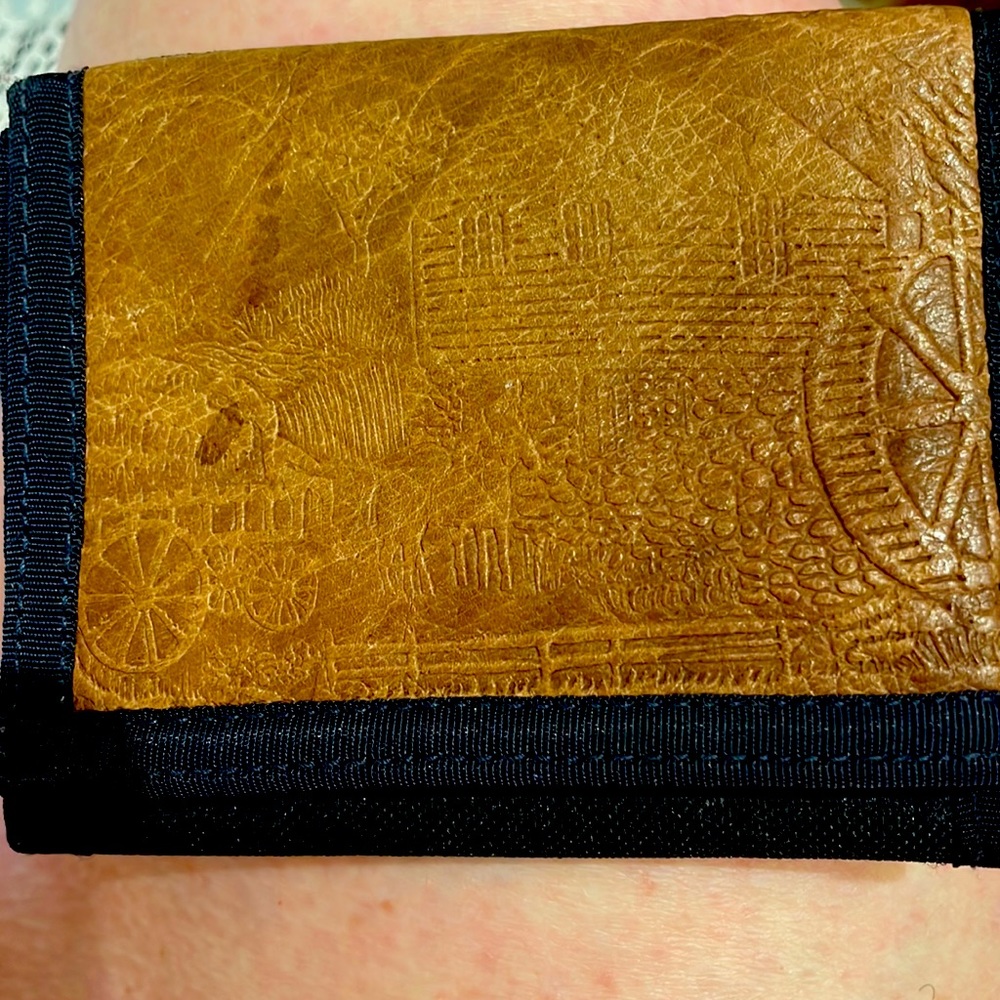 NEW Ash Creek Trading Trifold Wallet with Velcro closure